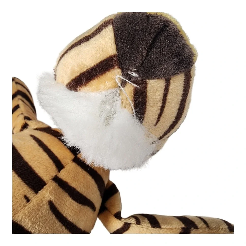 Ai Bei Toys Plush Tiger Stuffed Animal Orange Black Striped Jungle Safari 9 Inch